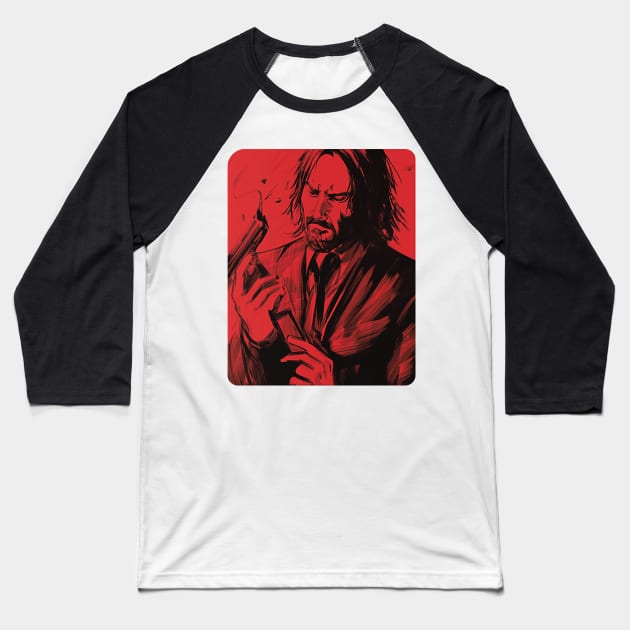 John Wick Movie, JW 4, John Wick 4 Movie Baseball T-Shirt by IchiVicius